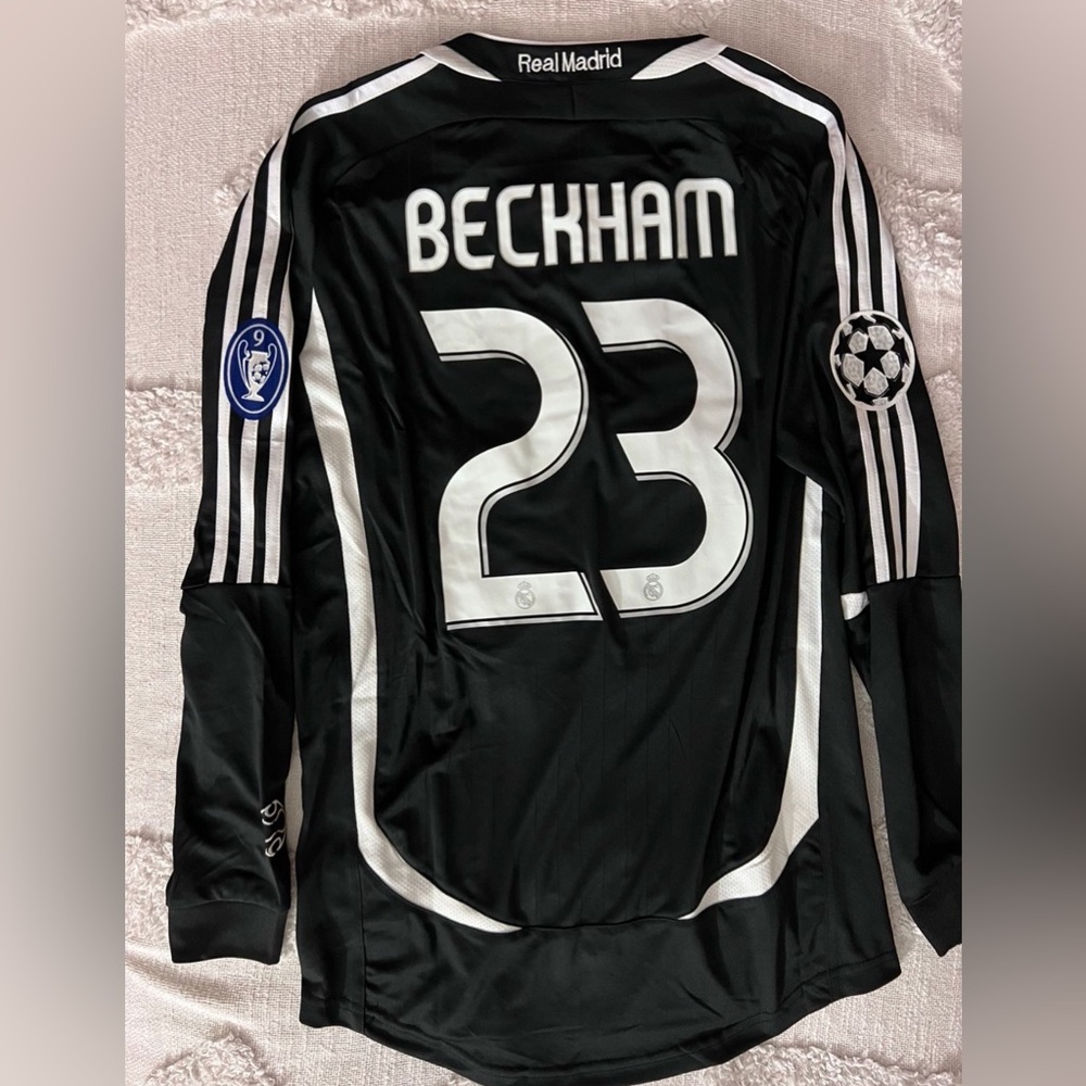Beckham Madrid retro jersey